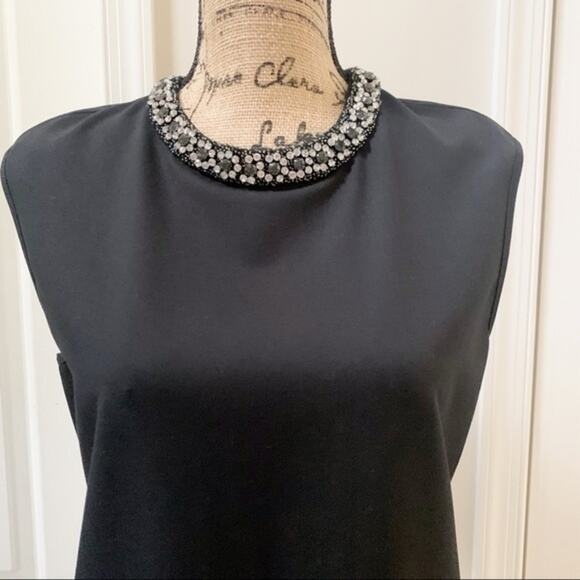 Magaschoni Collection Black Sheath Dress Size 8 - Picture 3 of 16